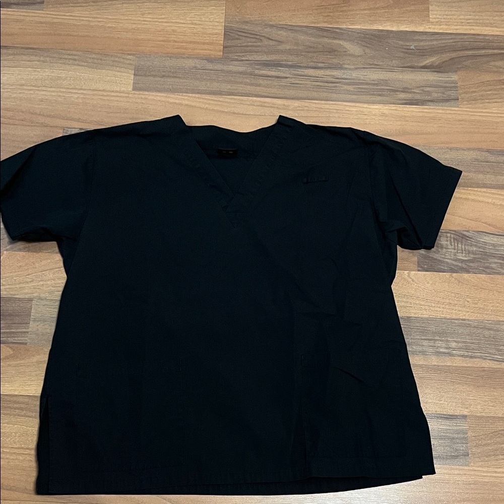 Denver Hayes black scrub top 2XL